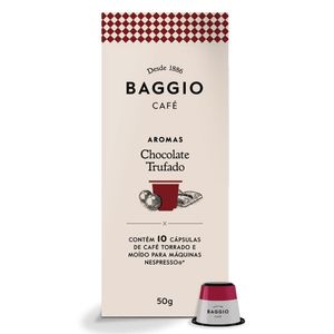 Café Baggio Chocolate Trufado Com 10 Unidades 50g