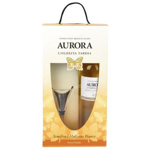 Kit Vinho Brasileiro Aurora Colheita Tárdia Com 1 Taça