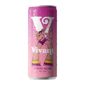 Vinho em Lata  Vivant Rosé 269ml