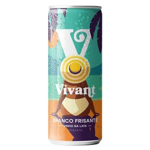 Vinho em Lata Frisante Vivant Branco 269Ml