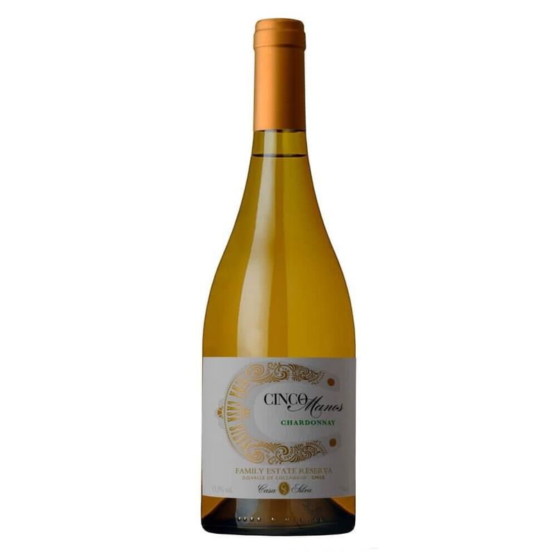 vinho-branco-chileno-casa-silva-cinco-manos-estate-reserva-chardonnay