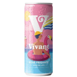 Vinho em Lata Frisante Vivant Rosé 269Ml