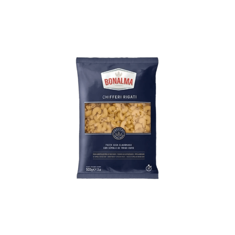 Massa Bonalma Chiferri Rigati Grano Duro 500g - Divvino