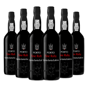 Kit 6 Garrafas Vinho do Porto Fine Ruby