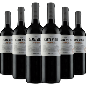 Kit 6 Garrafas Carta Vieja Carménère