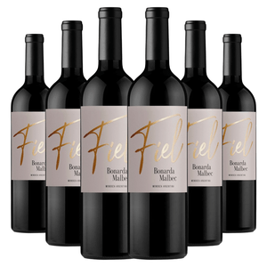 Kit 6 Garrafas Fiel Bonarda Malbec