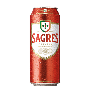 Cerveja Portuguesa Sagres Lager 500ml