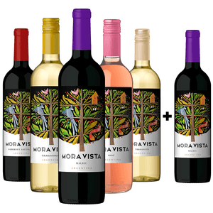 Kit Degustação Mora Vista - Compre 5 e Ganhe 1 Malbec