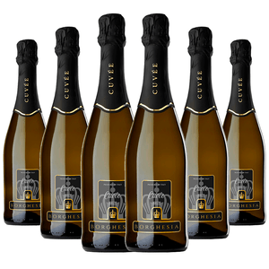 Kit 6 Espumante Branco Italiano Borghesia Brut