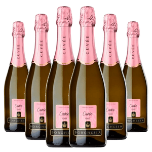 Kit 6 Espumante Rosé Italiano Borghesia Brut