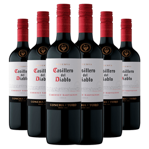 Kit 6 Garrafas Concha Y Toro Casillero Del Diablo Cabernet Sauvignon