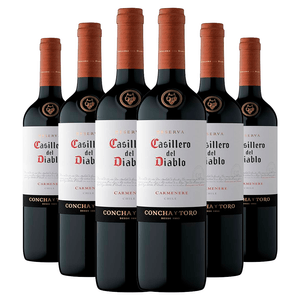 Kit 6 Garrafas Concha Y Toro Casillero Del Diablo Carménère