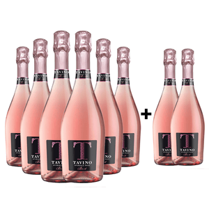 Kit Espumante Italiano Tavino Brut Rosé - Compre 6 e Ganhe 2