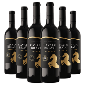 Kit 6 Garrafas Vinho Português Cavalo Bravo Reserva