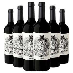 Kit 6 Garrafas Cordero Con Piel de Lobo Malbec