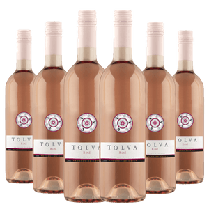 Kit 6 Garrafas Vinho Tolva Merlot Rosé