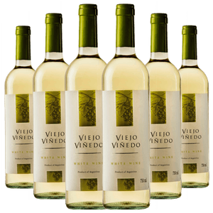 Kit Caixa Fechada 6 Garrafas Viejo Viñedo Branco