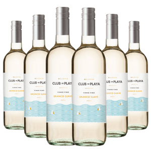 Kit Caixa Fechada 6 Garrafas Vinho Branco Club de Playa Suave