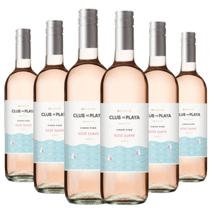 Kit Caixa Fechada 6 Garrafas Vinho Rosé Club de Playa Suave