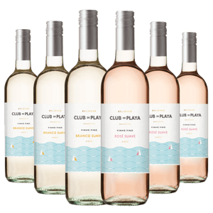 Kit Com 6 Vinhos Club de Playa Branco E Rosé Suave