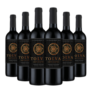 Kit Caixa Fechada 6 Garrafas Vinho Tolva Gran Reserva Cabernet Sauvignon