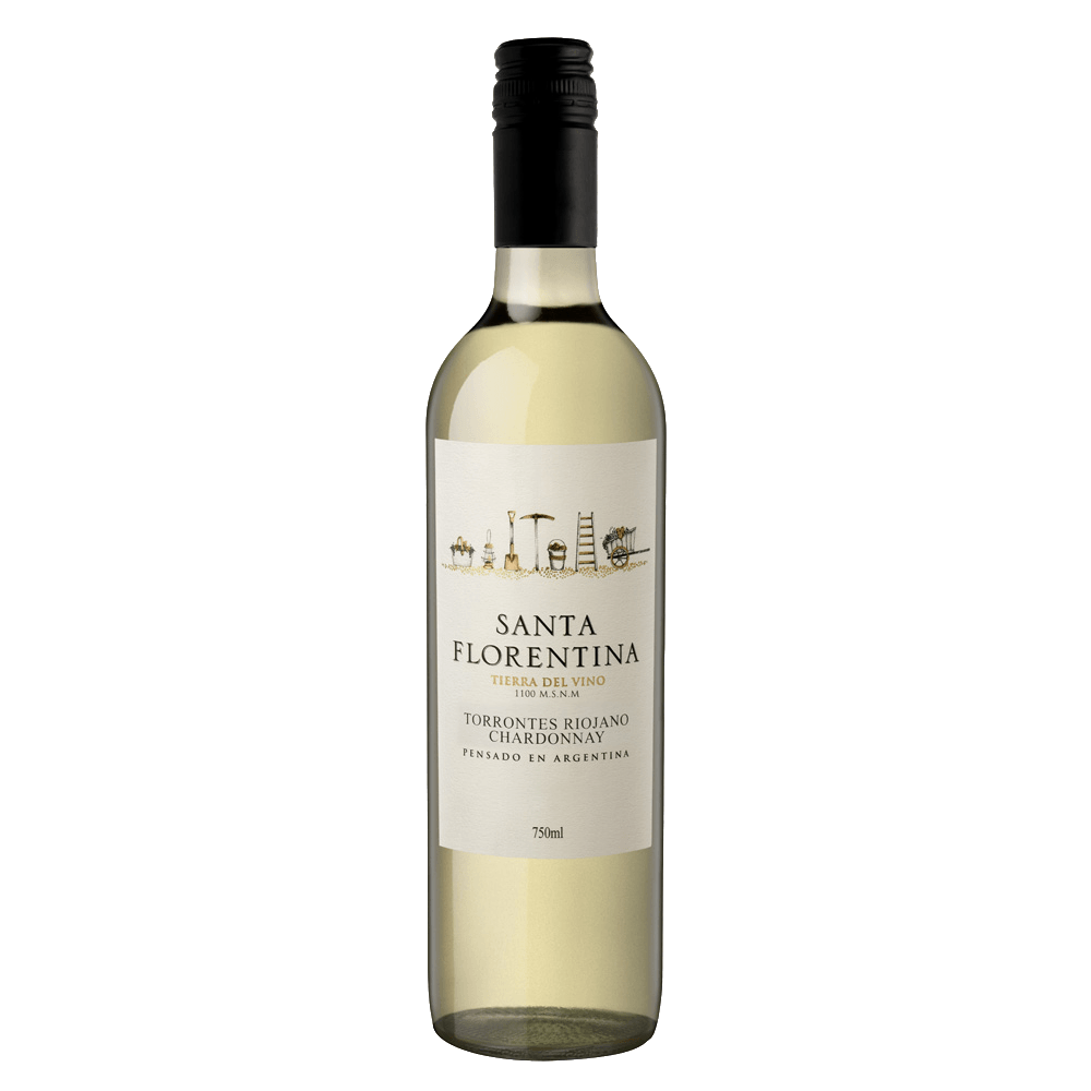 Vinho Branco Santa Florentina Torrontés Riojano Chardonnay