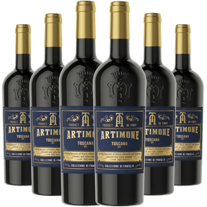 Kit Caixa Fechada 6 Garrafas Vinho Artimone Toscana