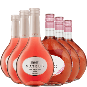 Kit 3 vinhos Rosé Mateus + 3 vinhos Faisão Rosé