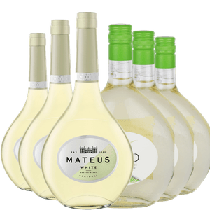 Kit 3 vinhos Mateus Branco + 3 vinhos Faisão Vinho Verde