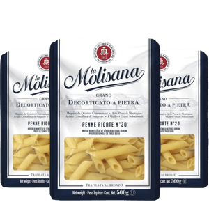 Kit 3 Massas La Molisana Grano Duro Penne Ziti Rigate