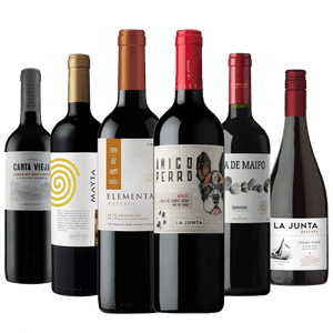 Kit 6 Vinhos Tintos Chilenos