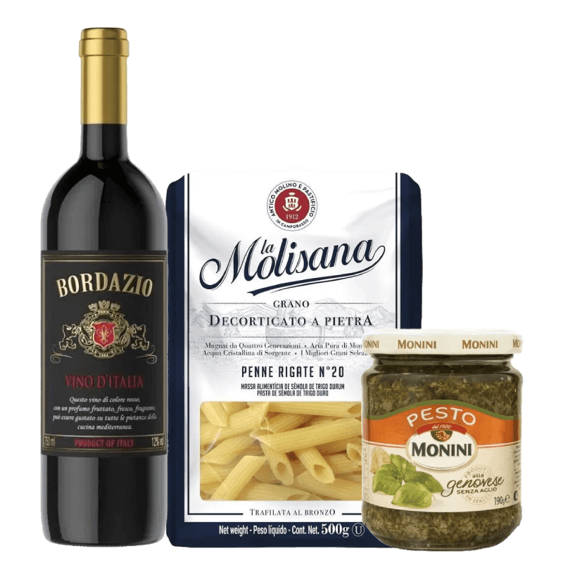 kit-Harmonizado-Vinho-Tinto---Massa-e-Molho-Pesto