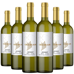 Kit Caixa Fechada 6 Vinhos Brancos Cruz del Sur Chardonnay