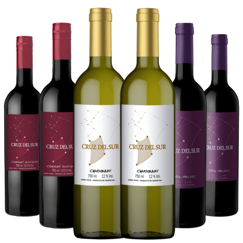 Kit-6-Vinhos-Argentinos-Cruz-del-Sur