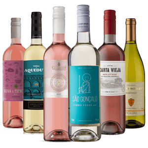 Kit 6 Vinhos Brancos e Rosés