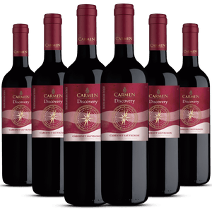 Kit Caixa Fechada 6 Garrafas Carmen Discovery Cabernet Sauvignon