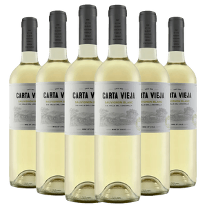 Kit Caixa Fechada 6 Vinhos Branco Carta Vieja Sauvignon Blanc