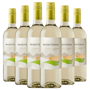 Kit Caixa Fechada 6 Vinhos Branco Montgras Estate Sauvignon Blanc