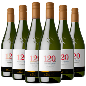 Kit Caixa Fechada 6 Vinhos Branco Santa Rita 120 Chardonnay