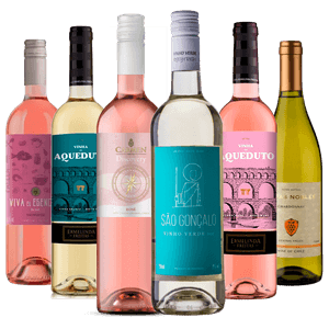 Kit 6 Vinhos Brancos e Rosés