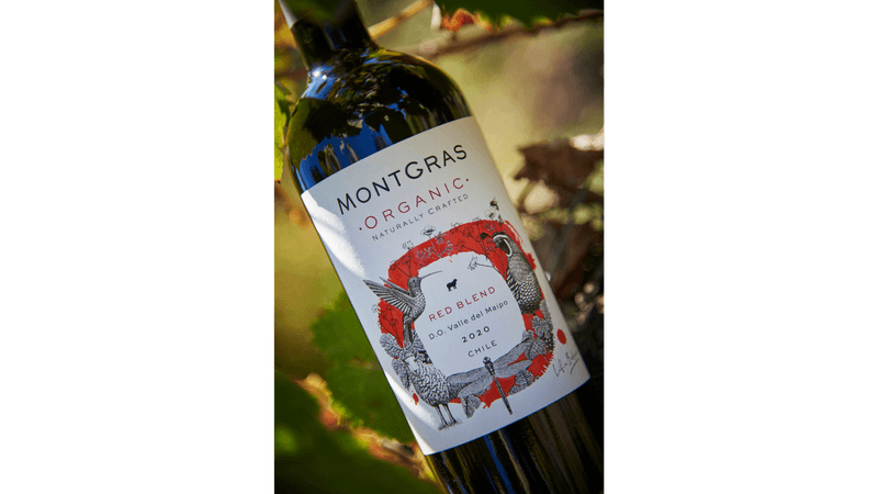 Vinho Chileno MONTGRAS Organic Red Blend 750ml - Divvino: sua loja