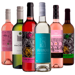 Kit 6 Vinhos Brancos e Rosés