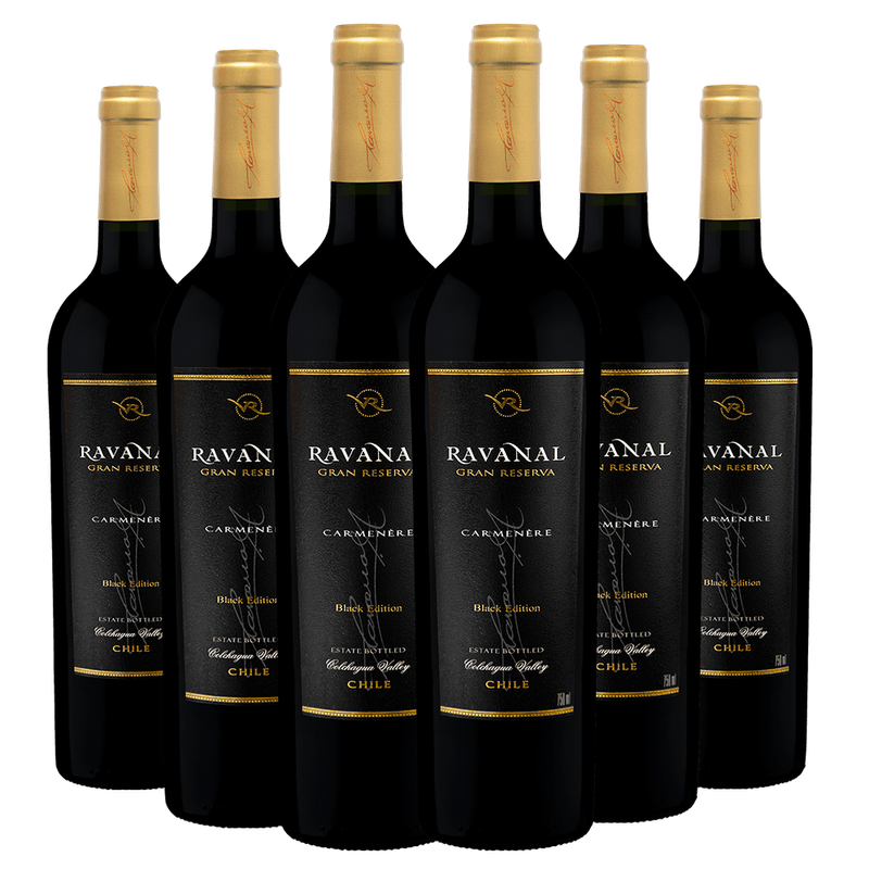 Kit-Caixa-Fechada-6-Garrafas-Vinho-Ravanal-Gran-Reserva-Carmenere