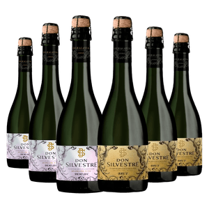 Kit 6 Garrafas Espumante Don Silvestre Demi Sec e Brut