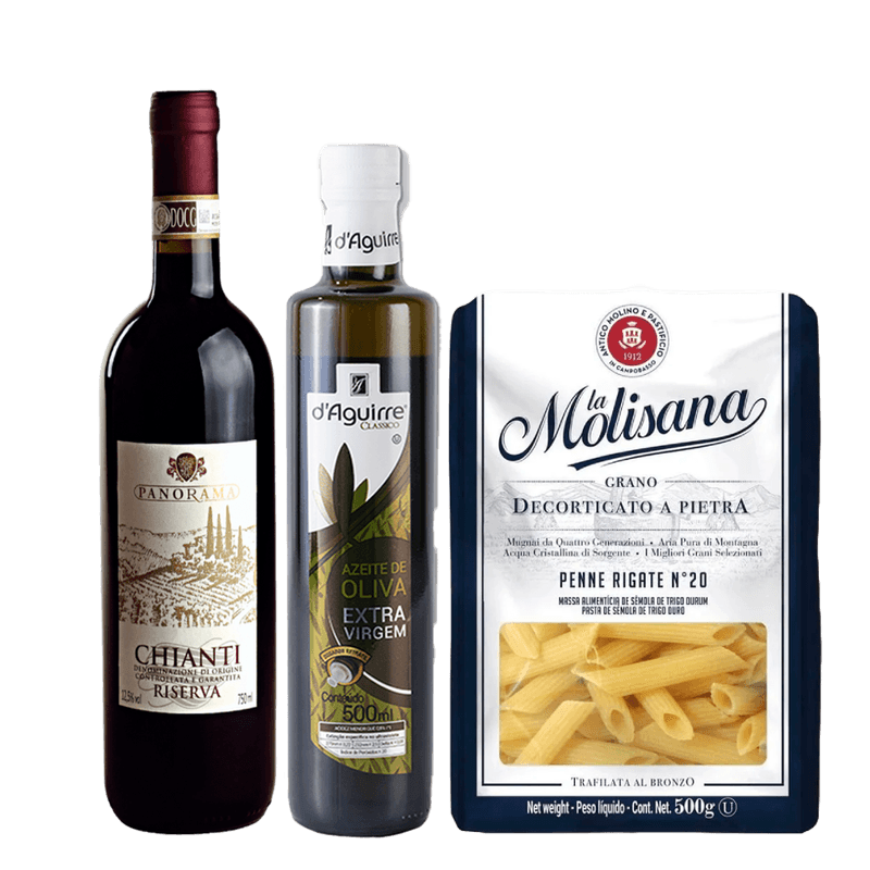 Kit-Harmonizacao-Vinho-Italiano---Penne-e-Azeite-de-Oliva