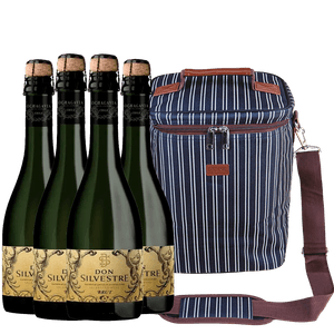 Kit Presente Perfeito 4 Espumantes Brut + Bolsa Térmica 12L