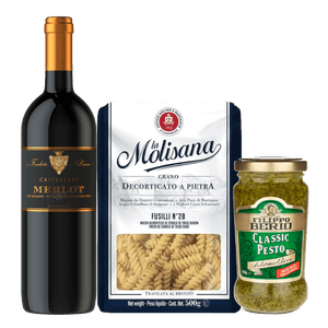 Kit Harmonizado Castellani Cabernet Sauvignon + Fusilli Ao Pesto