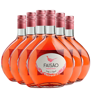 Kit Caixa Fechada 6 Garrafas Vinho Faisão Rosé