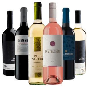 Kit 6 Vinhos por menos de R$ 24 a Garrafa