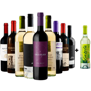 Kit 9 Vinhos + Vinho Verde Grátis